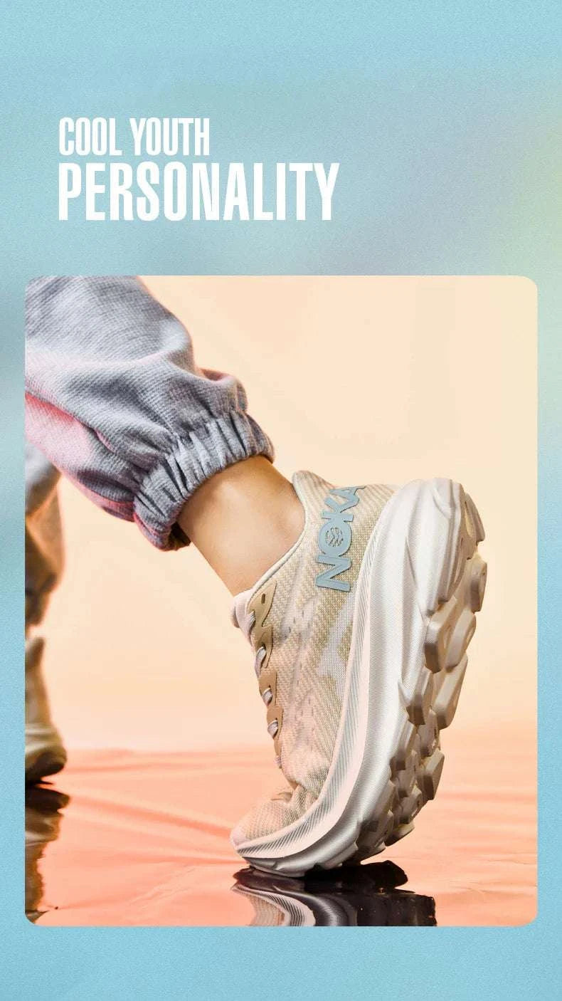 Lightweight unisex Carbon Plate Air Cushion running shoe with breathable mesh upper and durable rubber outsole for enhanced speed and shock absorption.