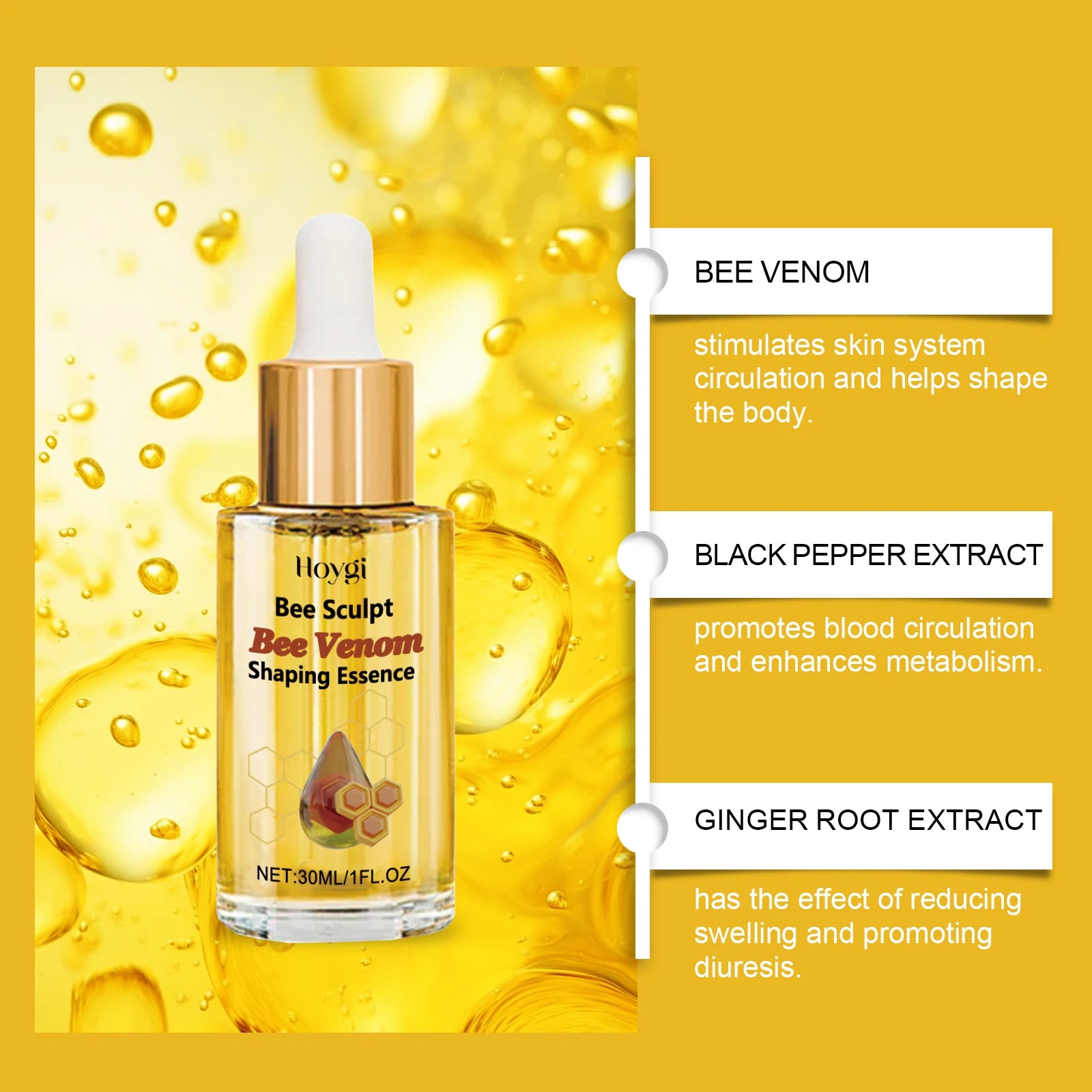 Bee Venom Shaping Oil – Firming, Lifting & Anti-Cellulite Treatment