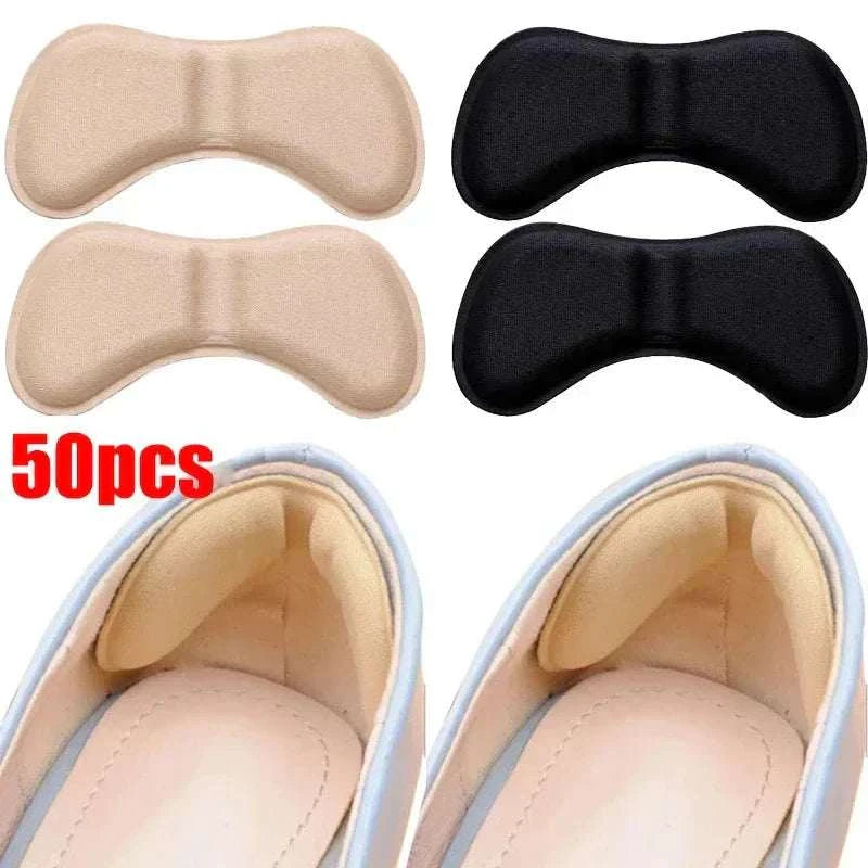 50pcs Heel Insoles Patch soft cushioned self-adhesive heel pads for pain relief and shoe comfort