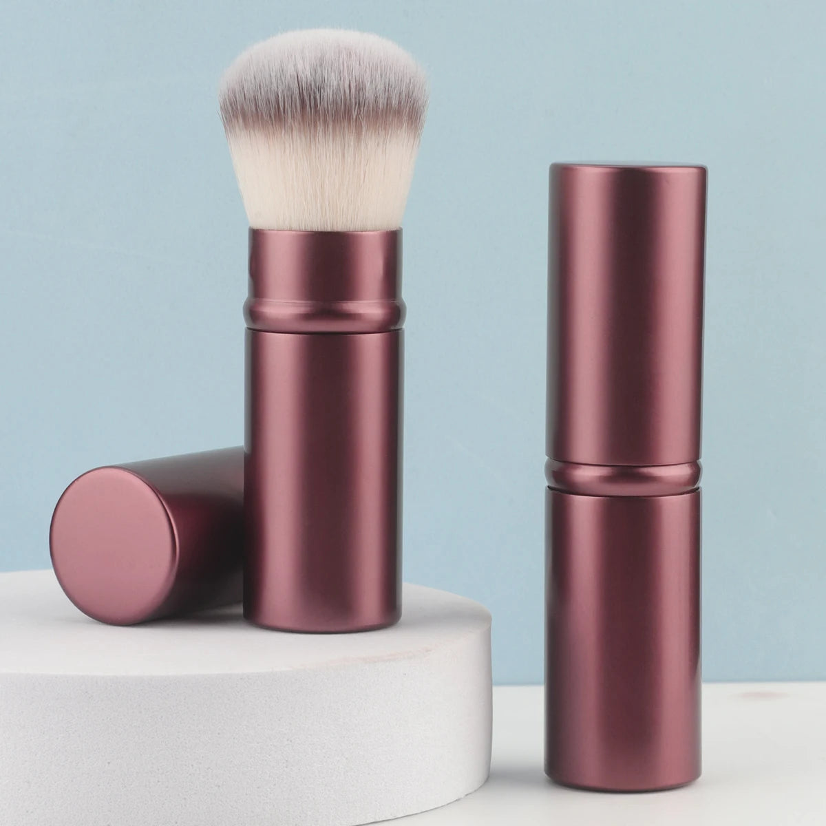1pc Retractable Powder Makeup Brush