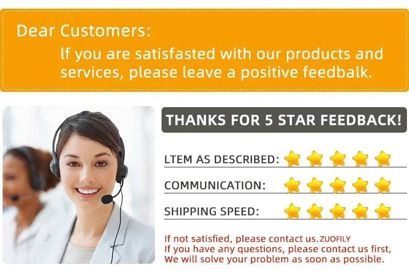 Customer service representative with headset promoting positive feedback for Face Foundation Cream product.