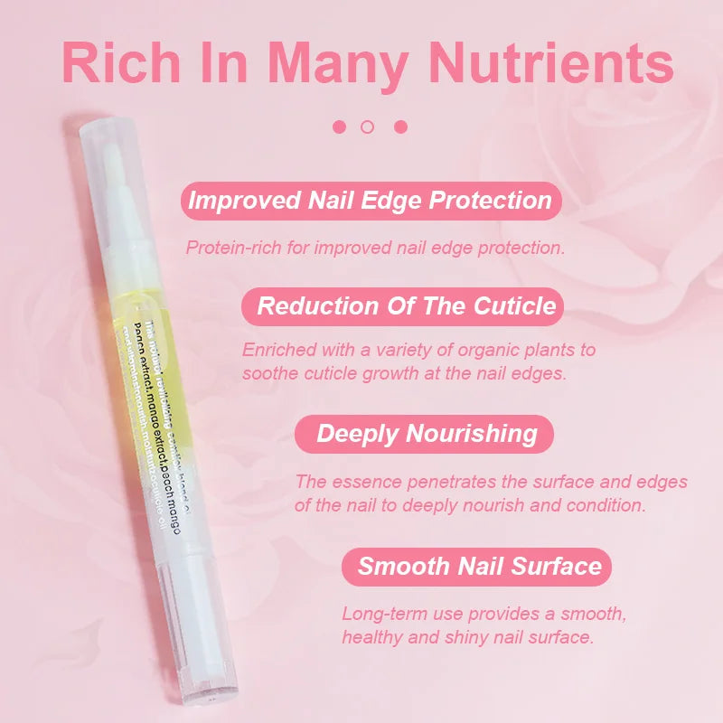 40PCS Cuticle Oil Pen nourishing nails with improved nail edge protection and smooth surface