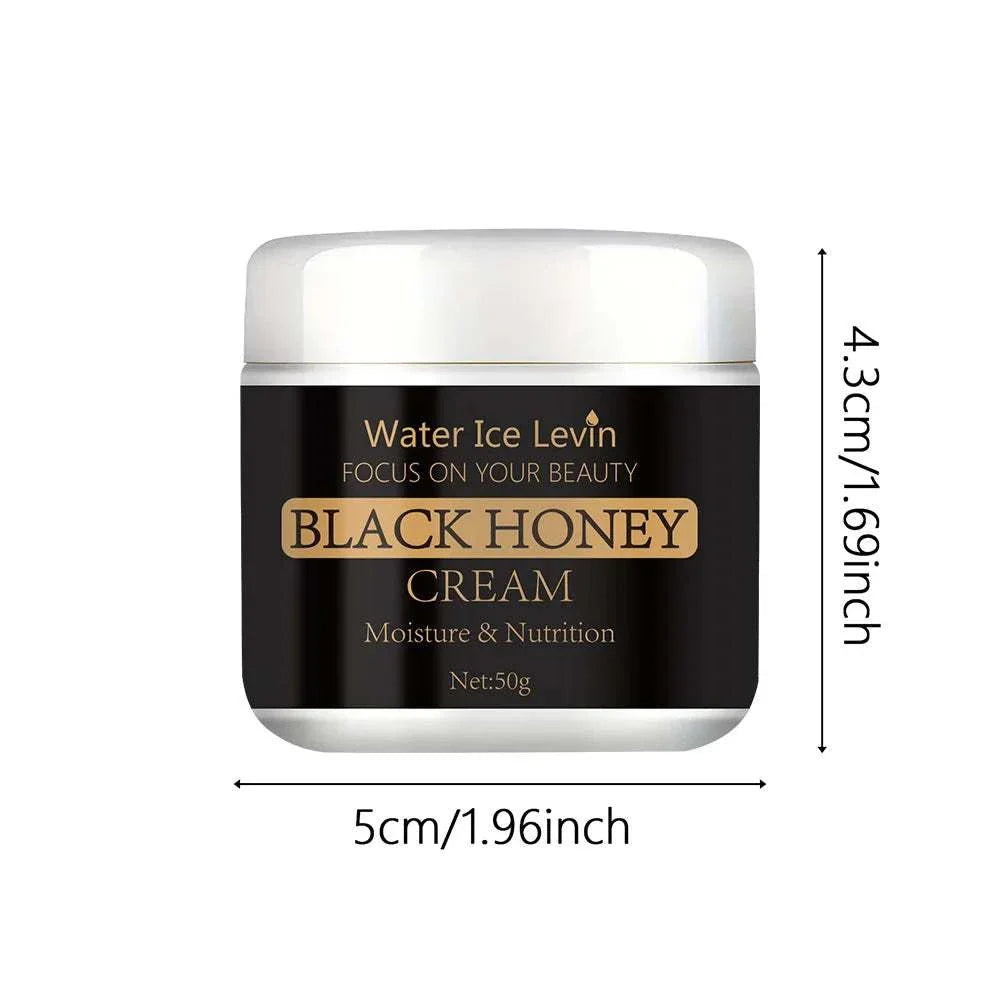Bee Venom Wrinkle Remover face cream jar with black honey label, 50g moisturizing anti-aging skincare product.