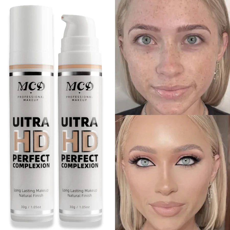 9 Shade Full Coverage Concealer Liquid Foundation