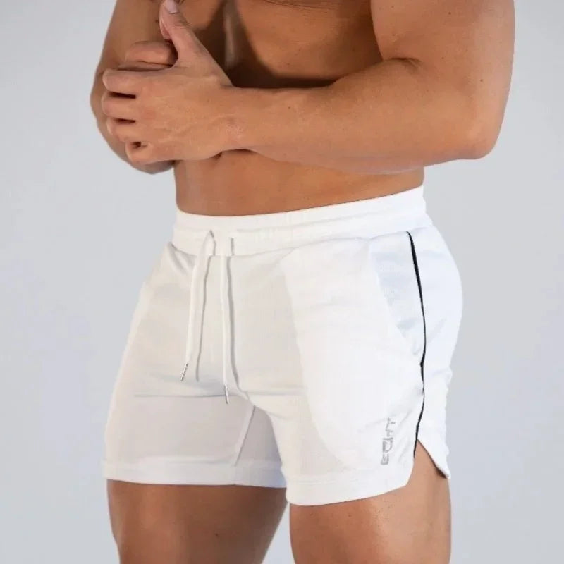2026 New Men's Gym Training Shorts, Sports and Leisure Fitness Mesh Beach Shorts, Quick Drying Breathable Men's Shorts