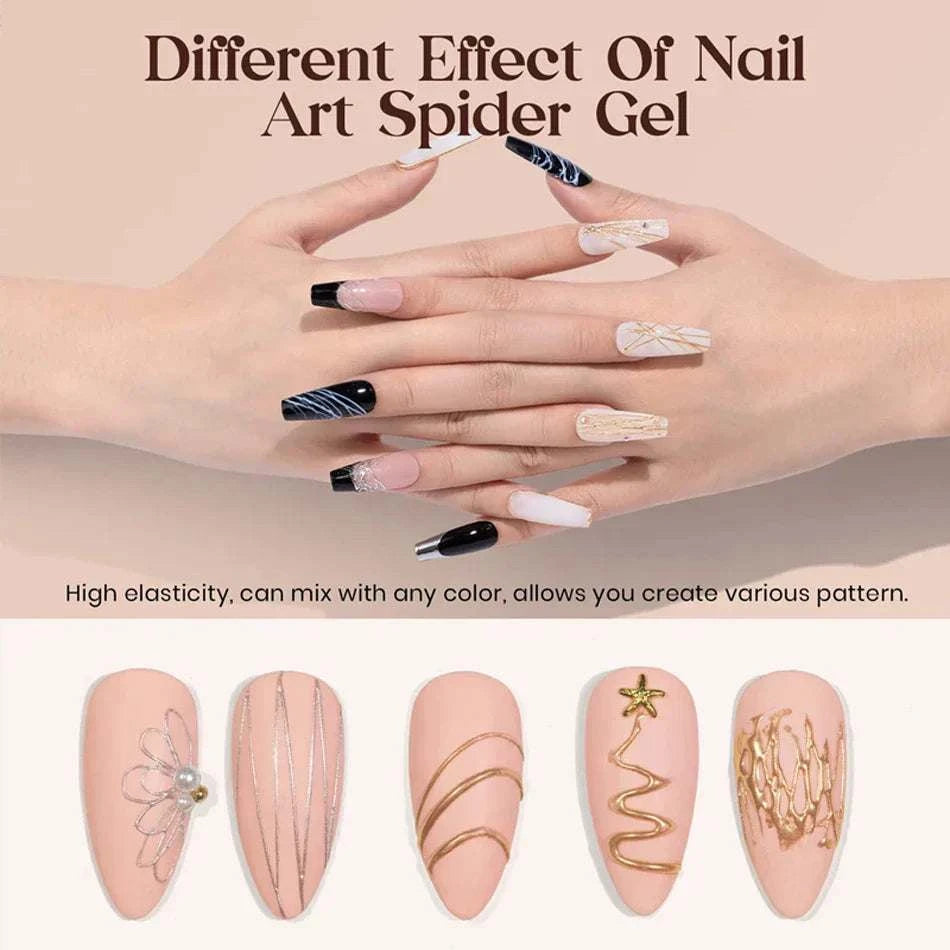 4-in-1 Black & White Nail Painting Gel