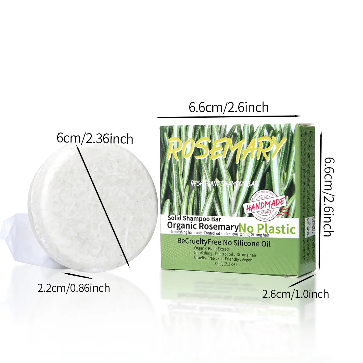 Natural fragrance rosemary shampoo soap