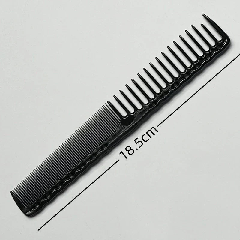 Professional Hair Cutting Comb with sparse teeth, ergonomic grip, 18.5cm long, suitable for all hair types and salon-quality styling