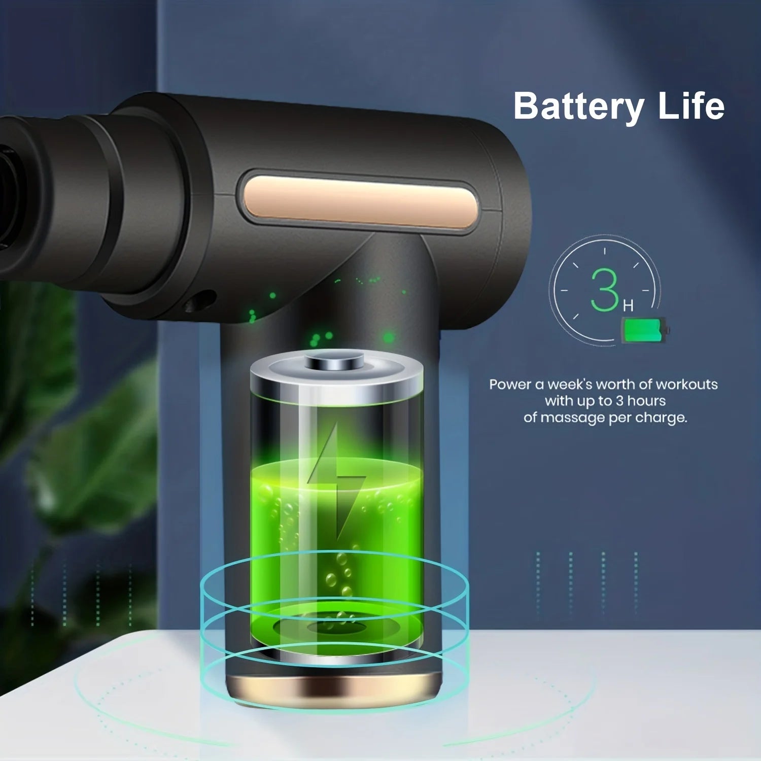 Portable Fascial Massage Gun Electric Percussion Pistol Massage