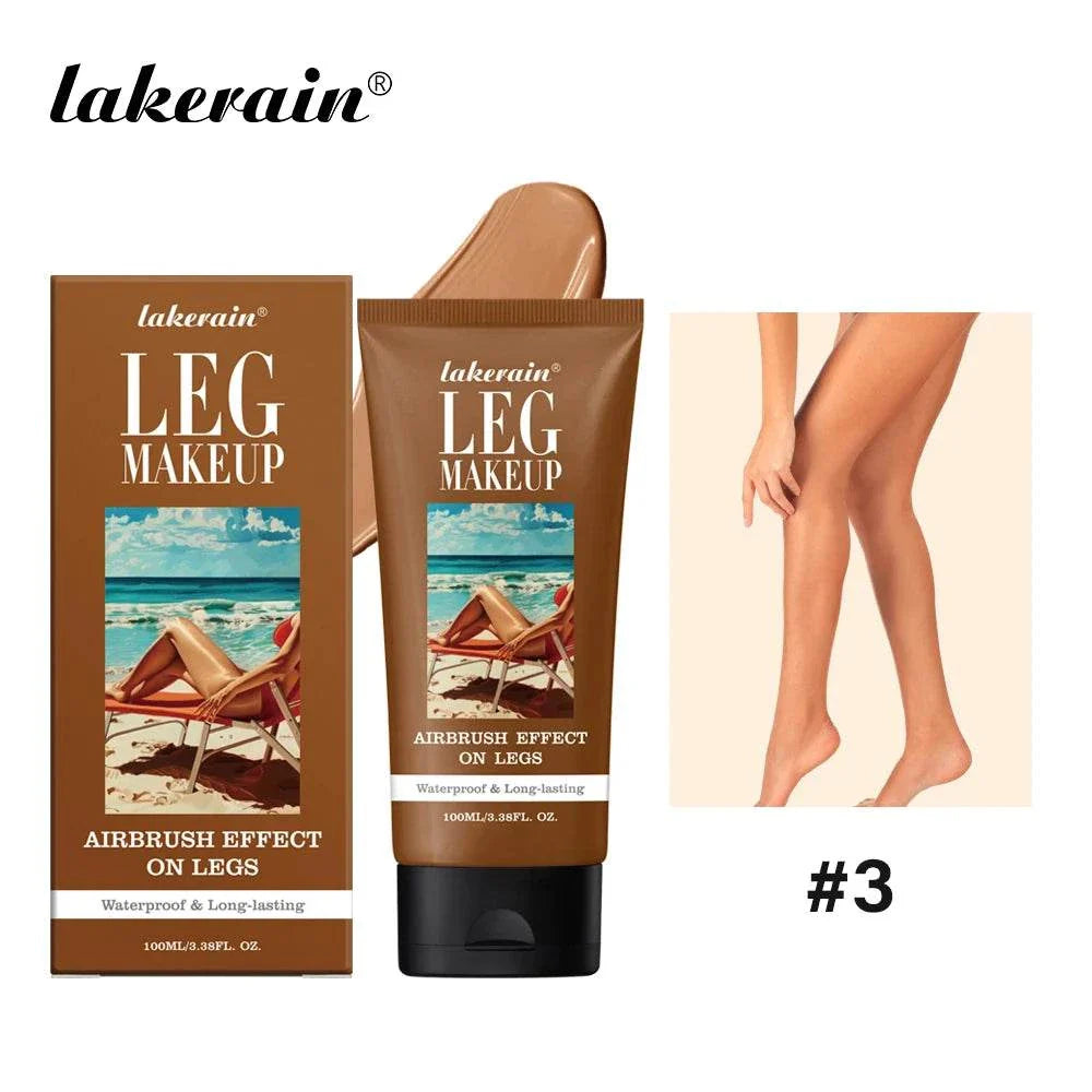 100ml leg makeup in wheat tan brown shade for flawless, waterproof, and anti-transfer coverage with natural airbrush effect on legs