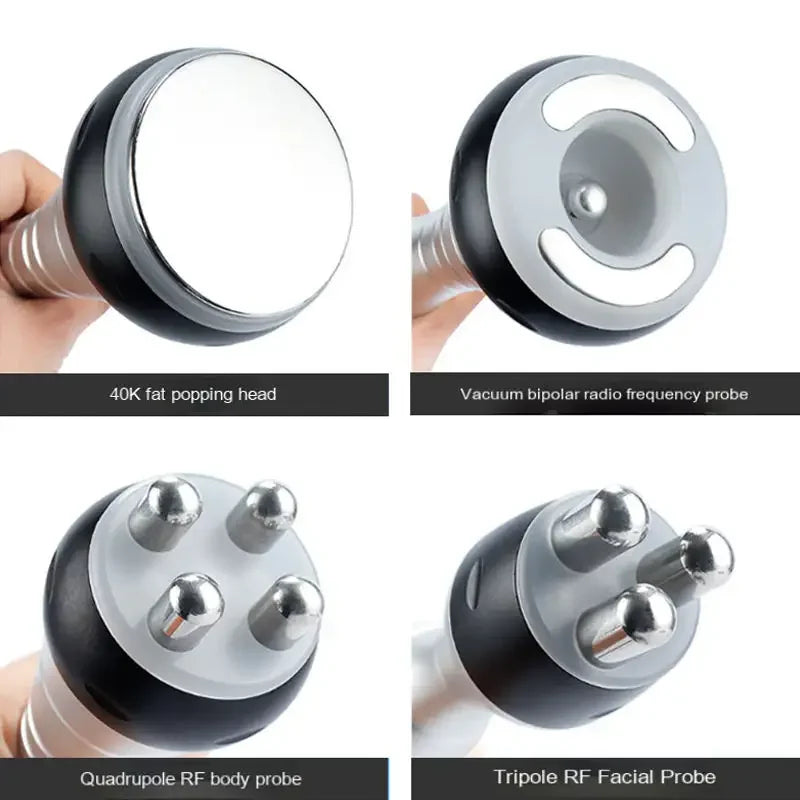4 In 1 40k Cavitation ultrasonic body care tool with multiple probes for fat reduction and skin tightening