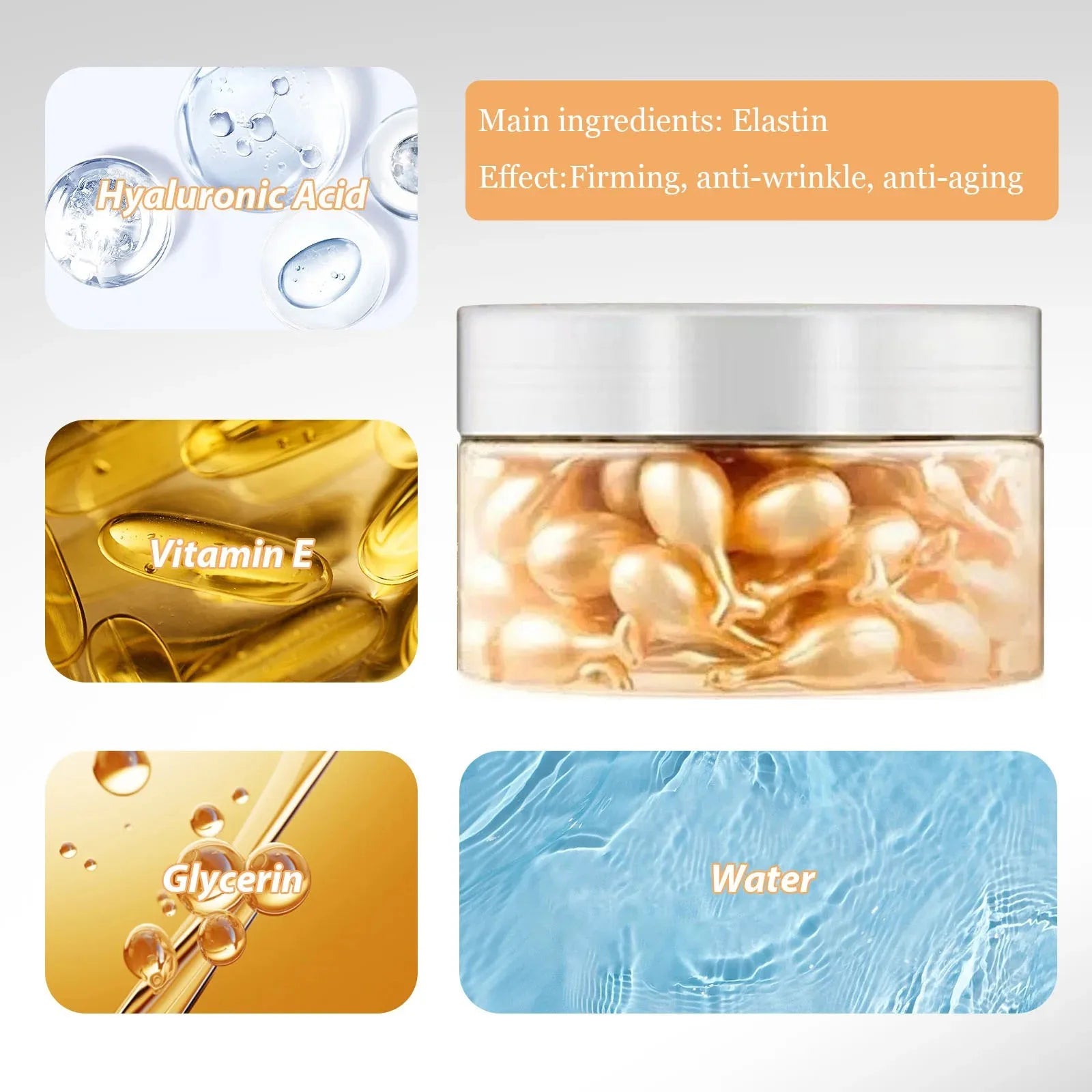 Collagen Face Care Capsules – Anti-Aging, Firming & Whitening Serum