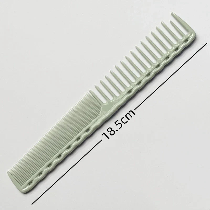 Professional Haircut Comb Y0506 with anti-static resin, precision teeth, ergonomic grip, and heat resistance for all hair types.