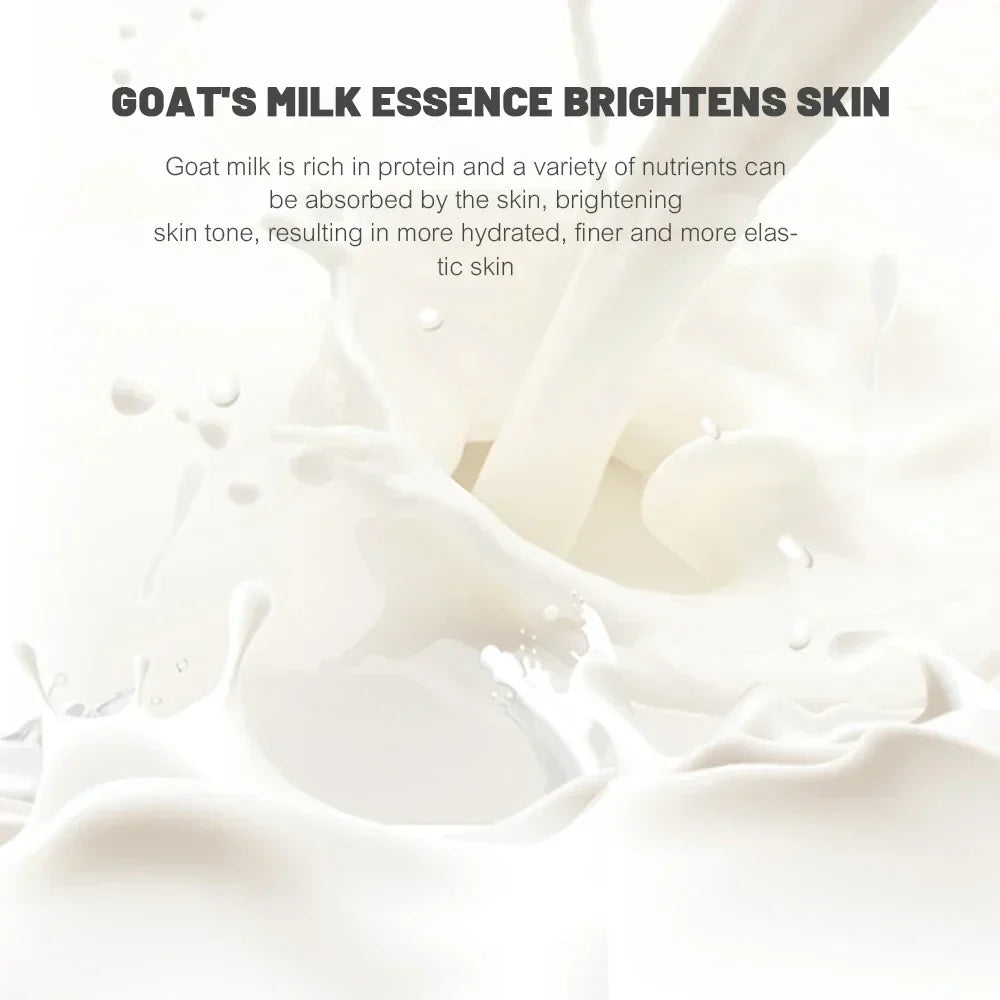Goat Milk Six Peptides Neck Mask moisturizing and firming collagen booster with goat milk essence for brighter skin