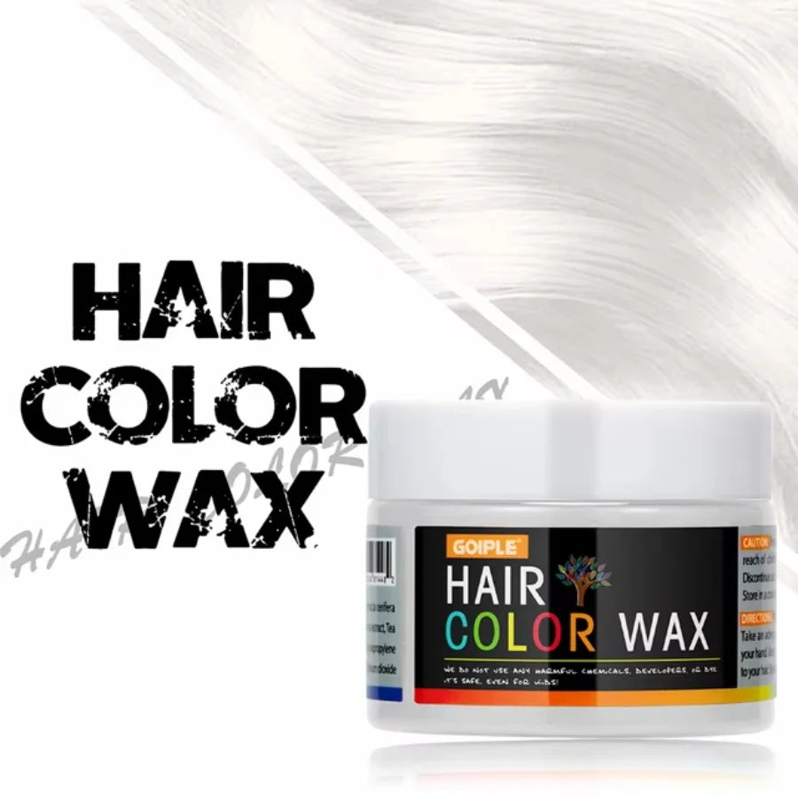 GOIPLE Hair Colour Wax temporary washable vibrant hair color cream for hair, beard, and eyebrows safe non-damaging formula