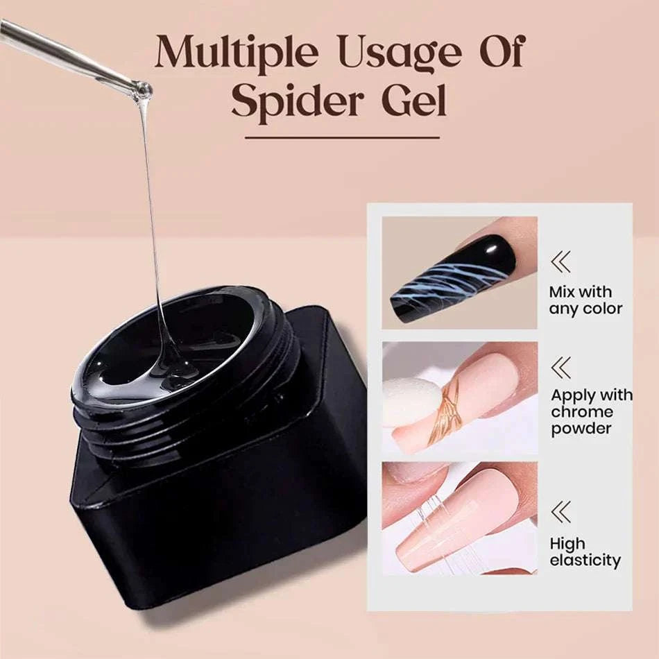 4-in-1 Black & White Nail Painting Gel