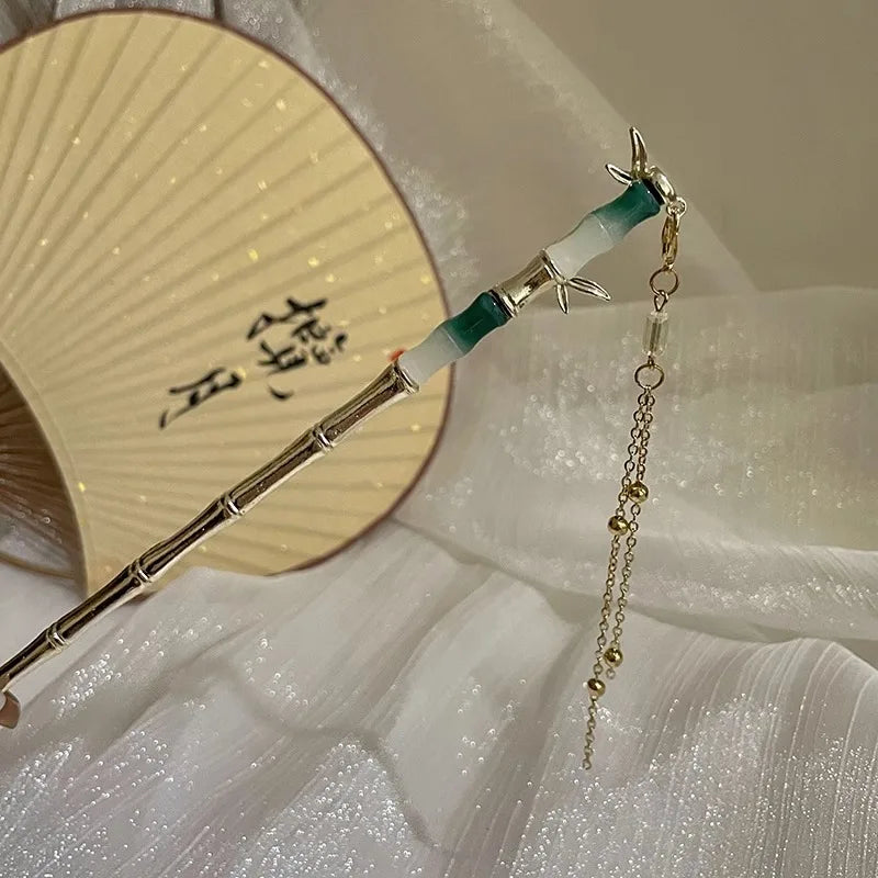 Elegant Chinese Style Flower Tassel Hairpin