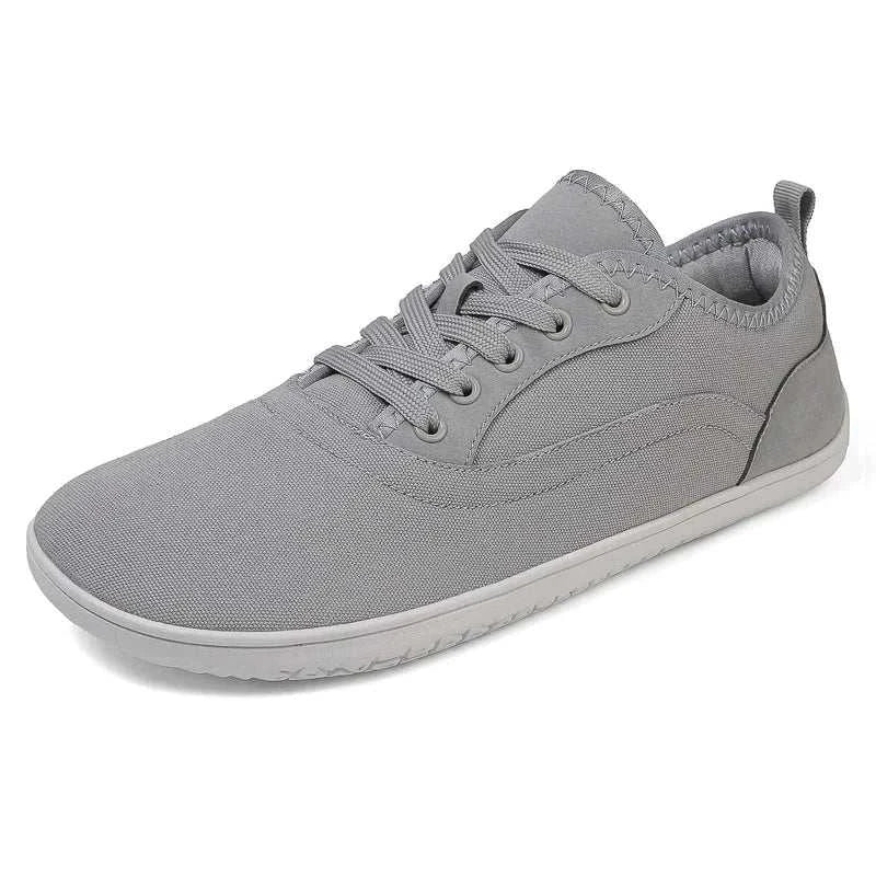 Grey lightweight new hiking shoe with breathable fabric and flexible sole for casual and outdoor use
