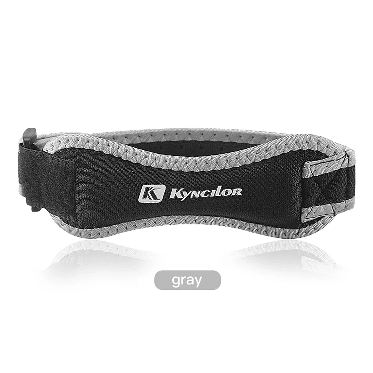 Adjustable silica gel knee tendon strap with ergonomic pad for pain relief and injury prevention