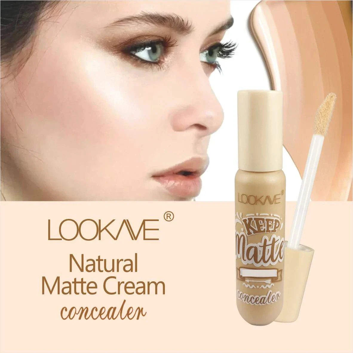 Liquid Concealer Stick foundation cream with natural matte finish and moisturizing formula in six shades