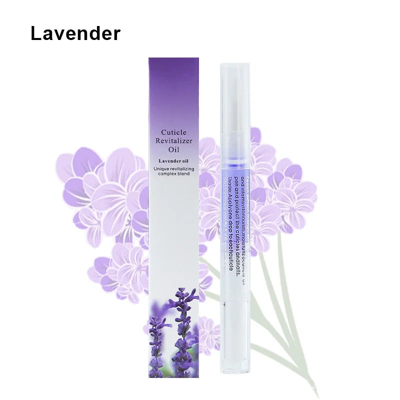 Lavender scent cuticle revitalizer oil pen from 40PCS Cuticle Oil Pen Set for nourishing and repairing nails