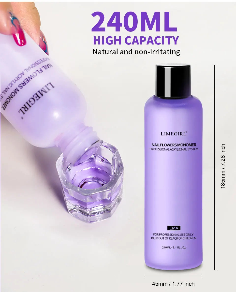 Limegirl Large Capacity Nail Acrylic Liquid Monomer