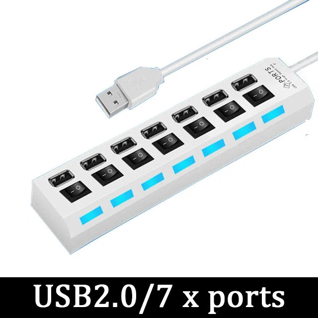 USB 3.0 Power Adapter Multi-Port Hub
