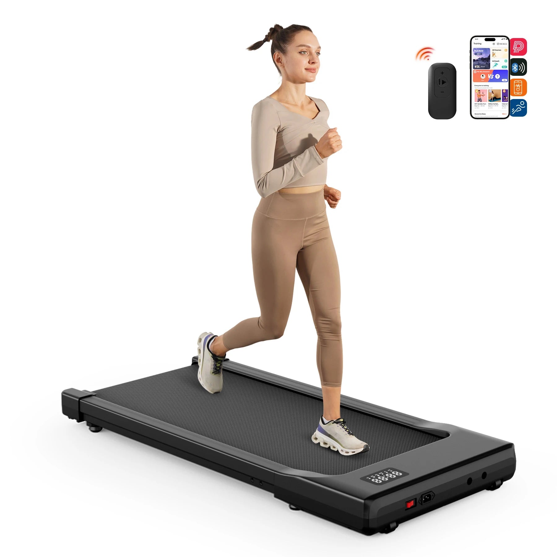 2 in 1 Walking Pad Under Desk Treadmill – Portable Home & Office Fitness