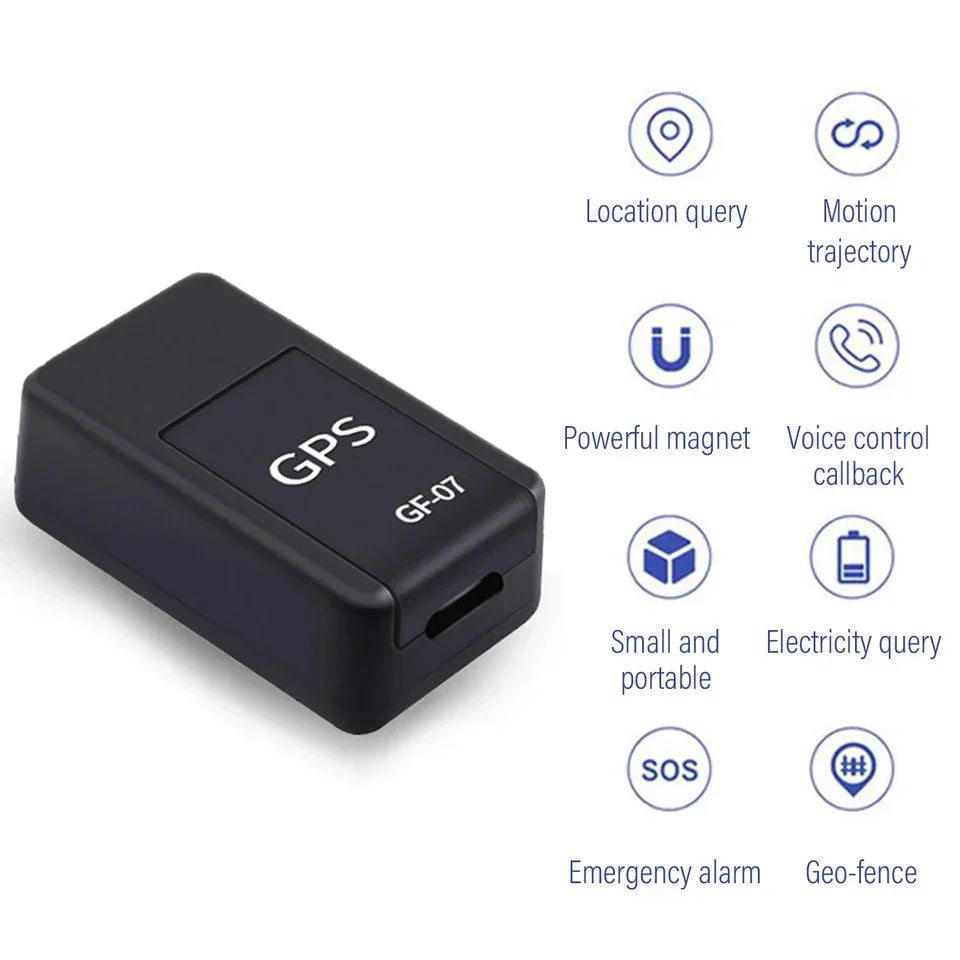 Compact micro magnetic GPS tracker with real-time dual positioning, strong magnet, long battery, waterproof design, and anti-theft alerts.