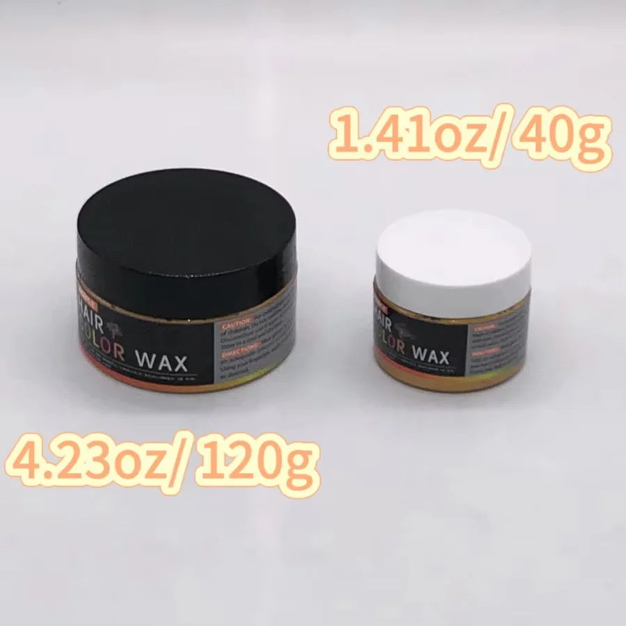 GOIPLE Hair Colour Wax temporary washable hair color cream in 40g and 120g containers for vibrant DIY styling