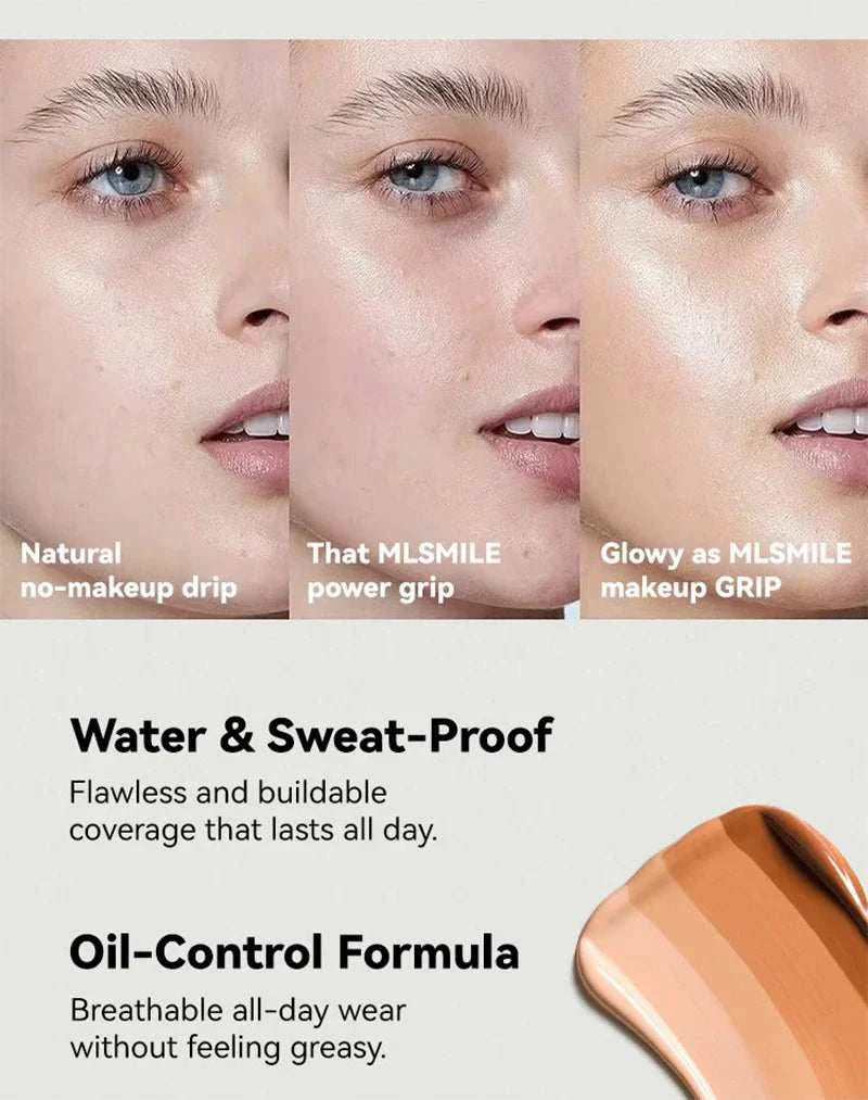 Face Foundation Cream with waterproof, oil-control, full coverage, and natural matte finish for all-day wear