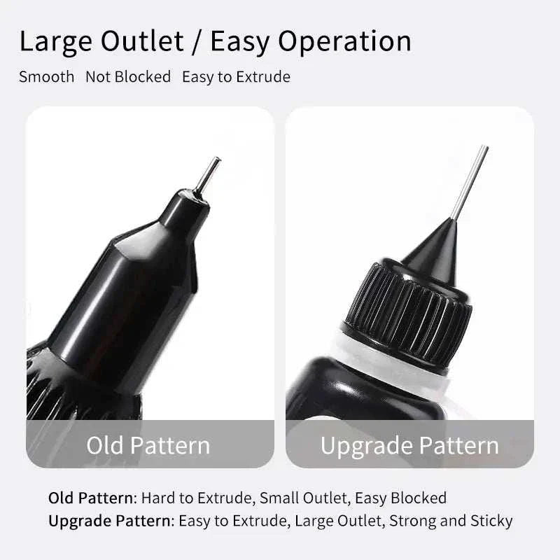 BORN PRETTY 10g Gel Nail Glue with large outlet tip for easy, smooth, and strong application on rhinestones and nail art.