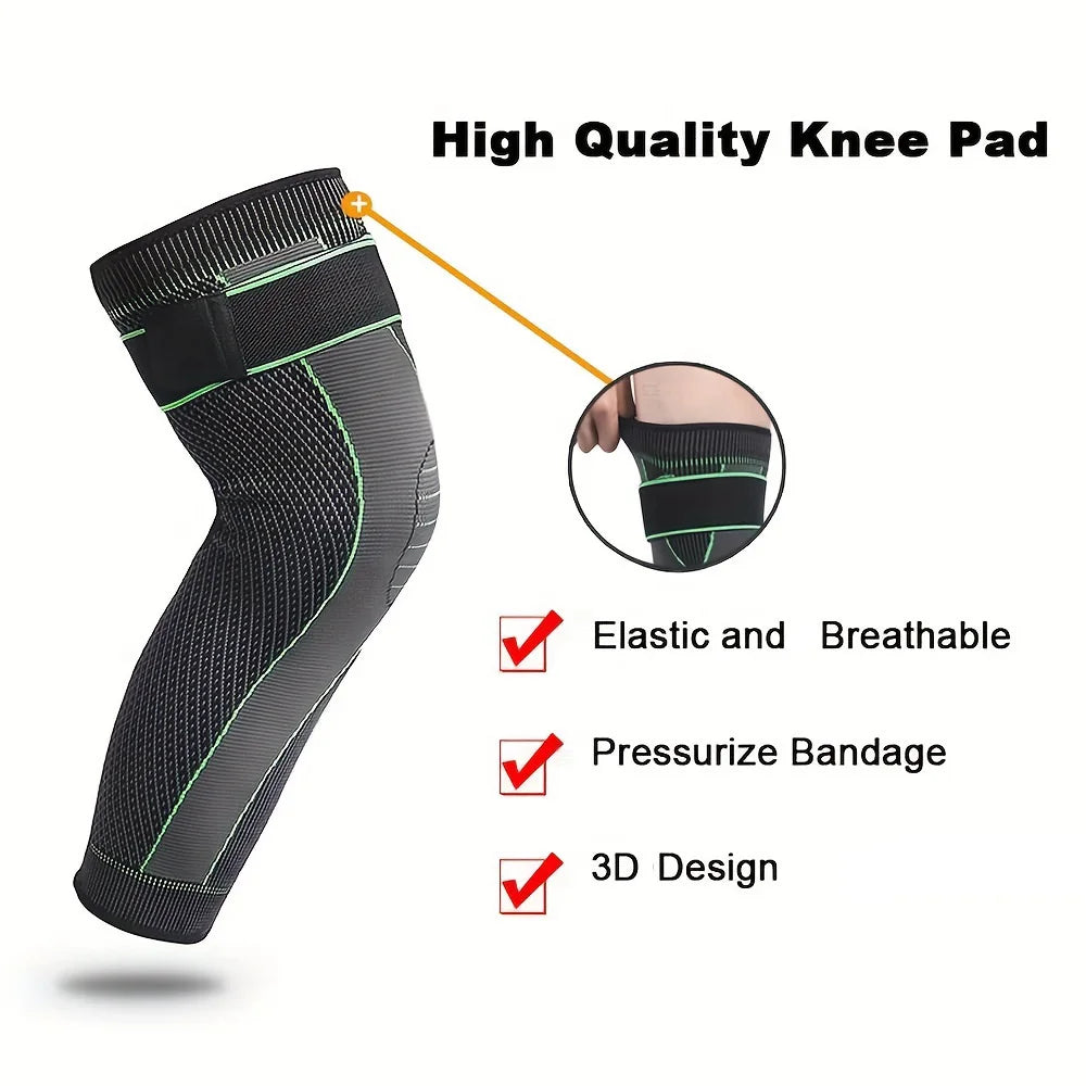 2 Pcs Compression Knee Pads Support – Sport Sleeves & Joint Pain Protectors