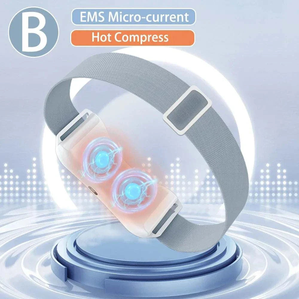 EMS Face Lifting Massager with microcurrent and hot compress for skin firming and anti-wrinkle treatment