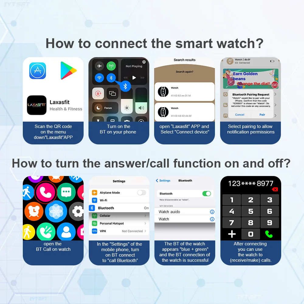 Sports Watch for Android IOS Men Women