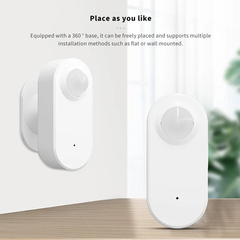 Smart Cylinder Lock keyless security device shown in flat and wall-mounted installations with 360-degree base