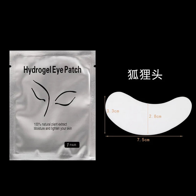 50 pairs hydrogel under eye patches for moisturizing and lash extension isolation