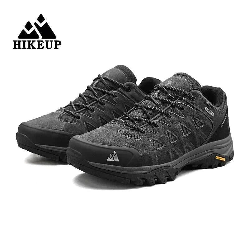 HIKEUP durable men's hiking shoes with superior grip, breathable mesh, and all-terrain performance.