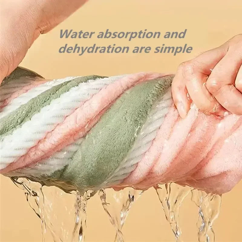 Double Thick Dry Hair Towel Cap