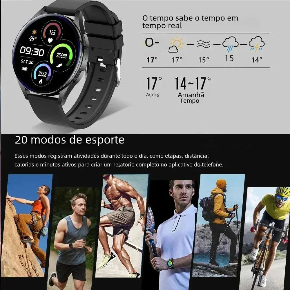 KESHUYOU 2025 New Watch 6 smartwatch with full-touch display, fitness tracking, sports modes, and smart notifications