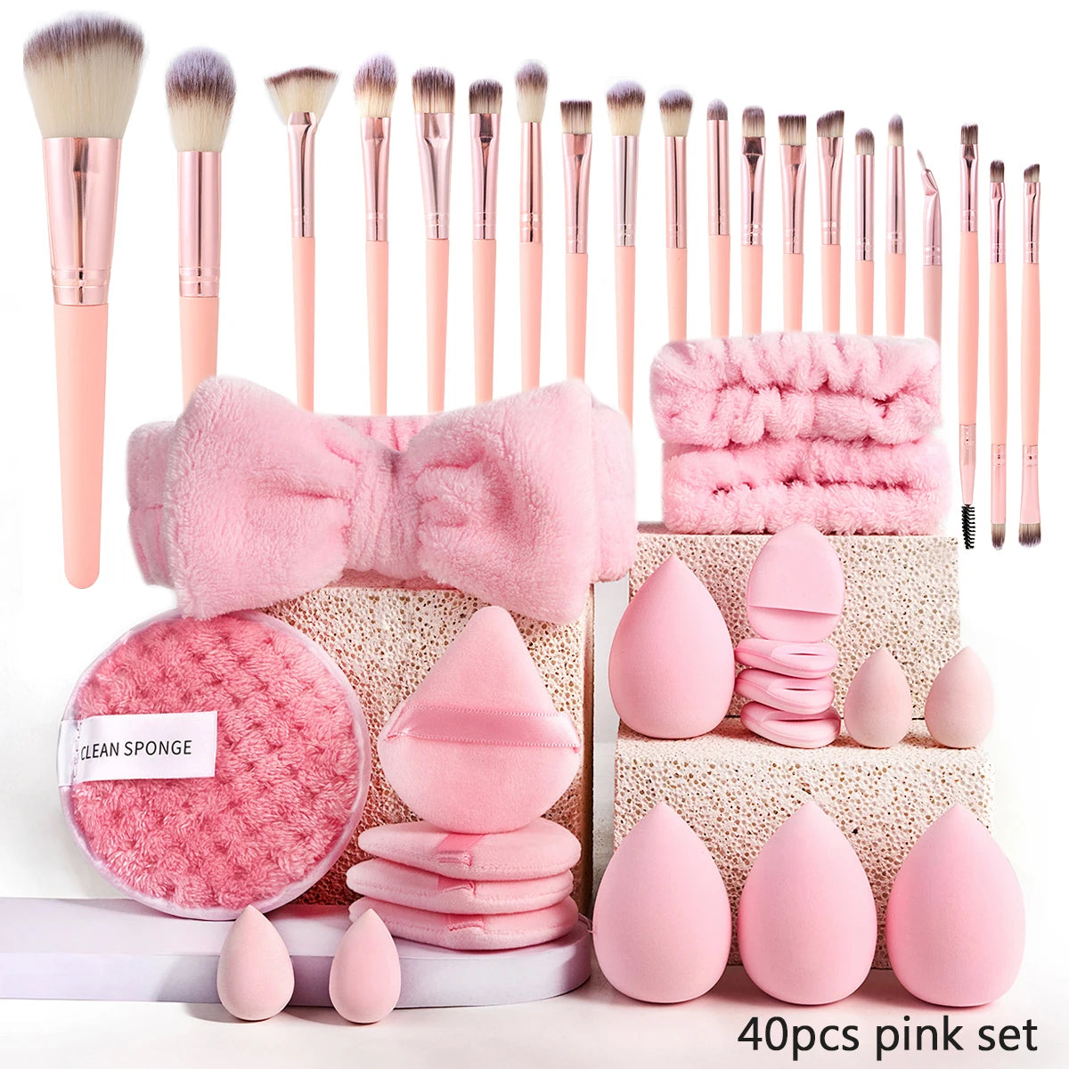 Complete Cosmetic Brush & Sponge Kit