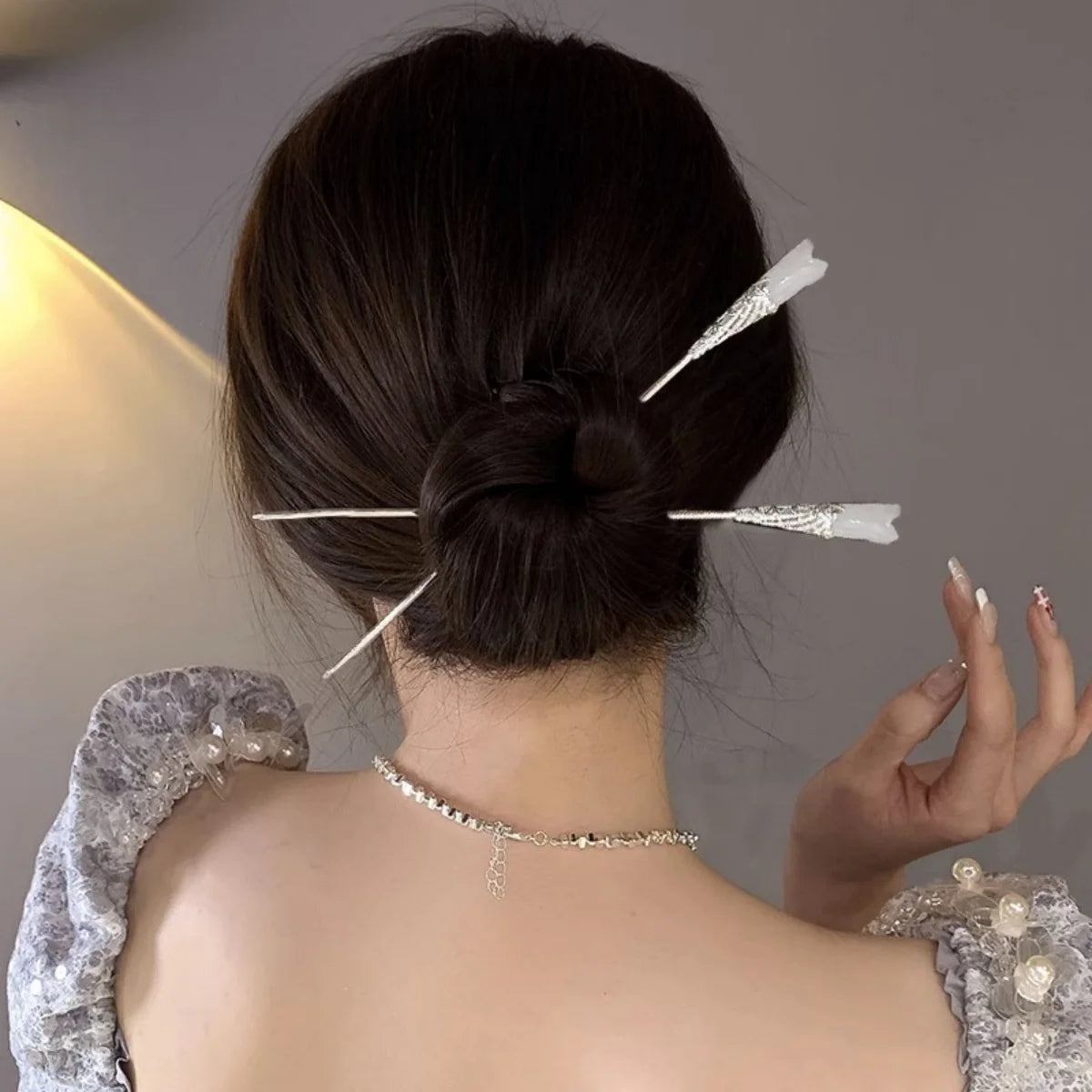 Elegant Chinese Style Flower Tassel Hairpin