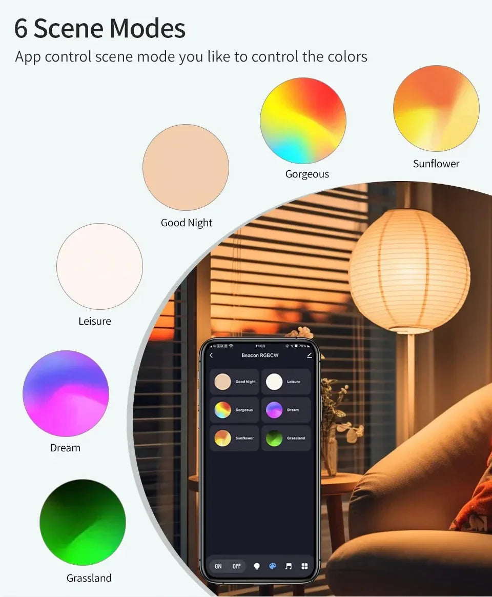 LED Light RGB Lamp Spotlight:
