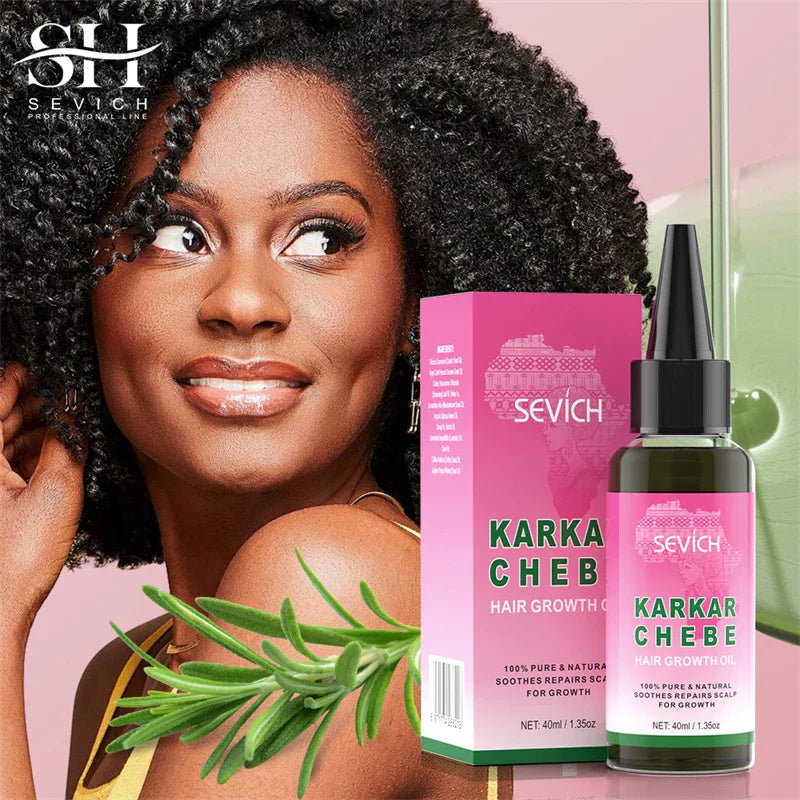 Chebe Fast Hair Growth Karkar Oil for reducing breakage and promoting hair regrowth with natural ingredients