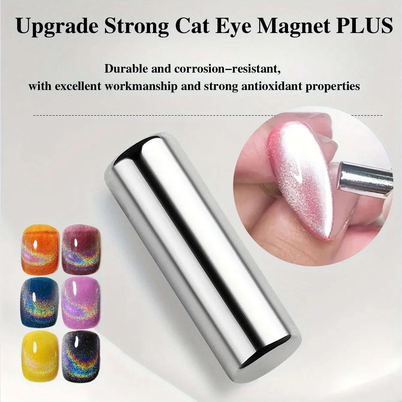 Nail Art Cat Eye Gel Magnetic Pen for precise 3D cat eye effects with strong magnet and durable design