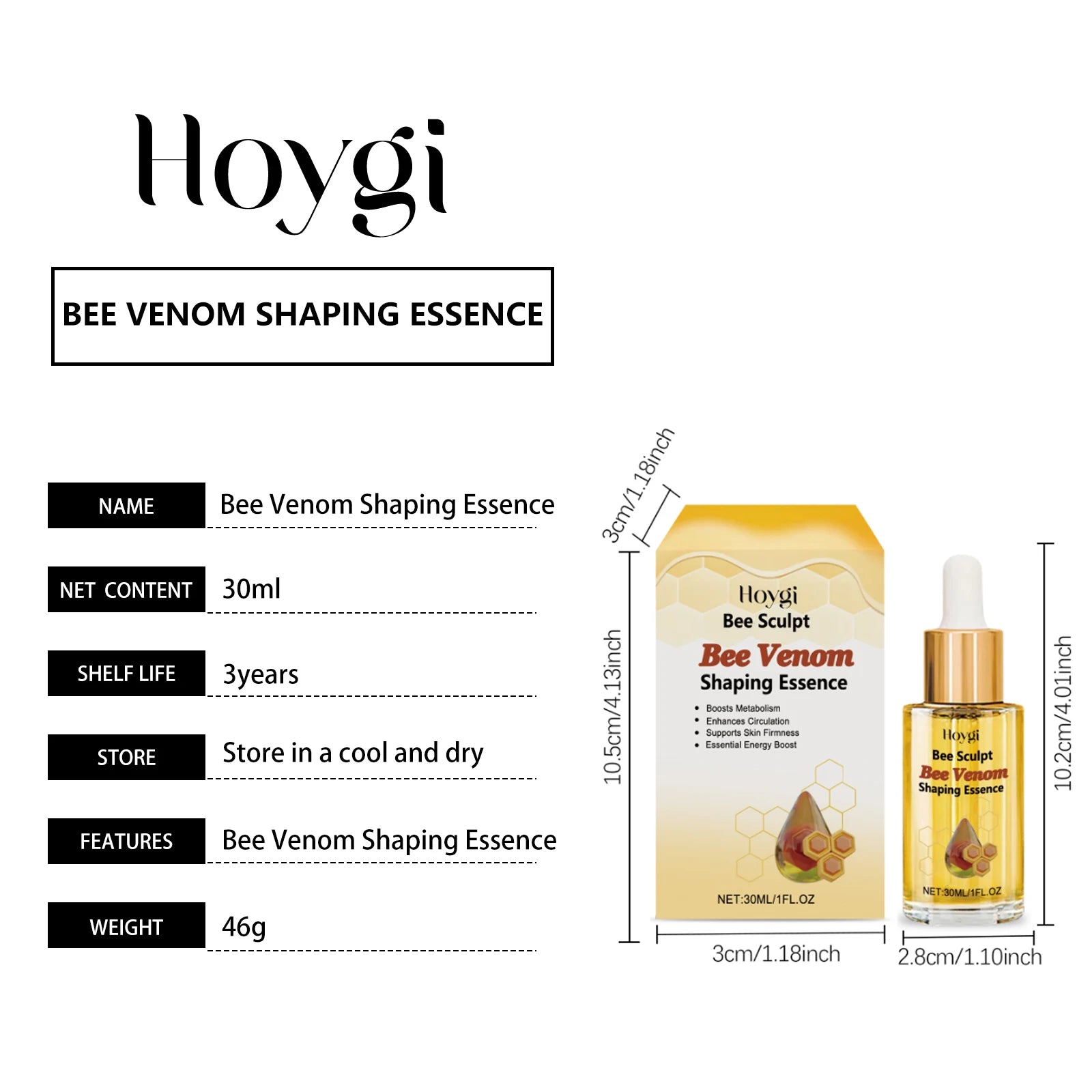 Bee Venom Shaping Oil – Firming, Lifting & Anti-Cellulite Treatment