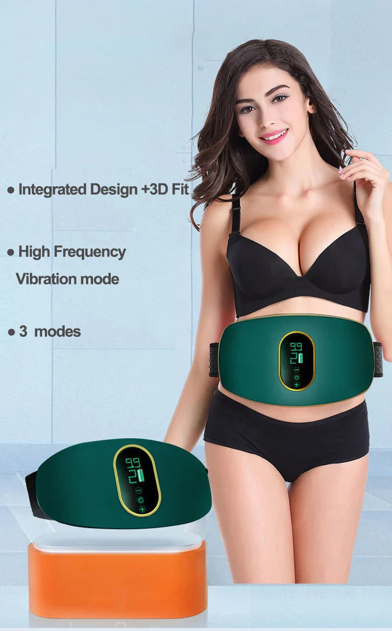 Waist Belt Waist fitness massager with vibration and heating for body slimming and contouring