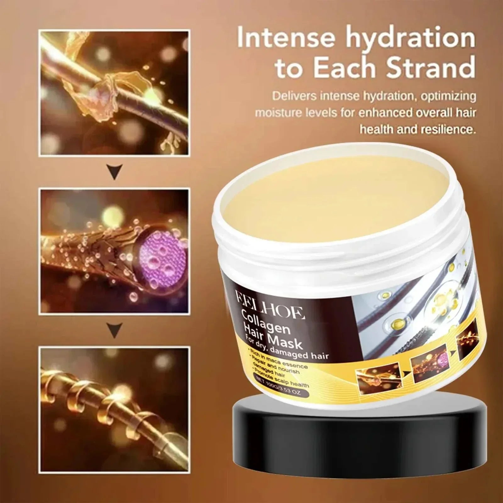 Deep Conditioning Hair Mask for intense hydration, repair, and shine on dry, damaged hair