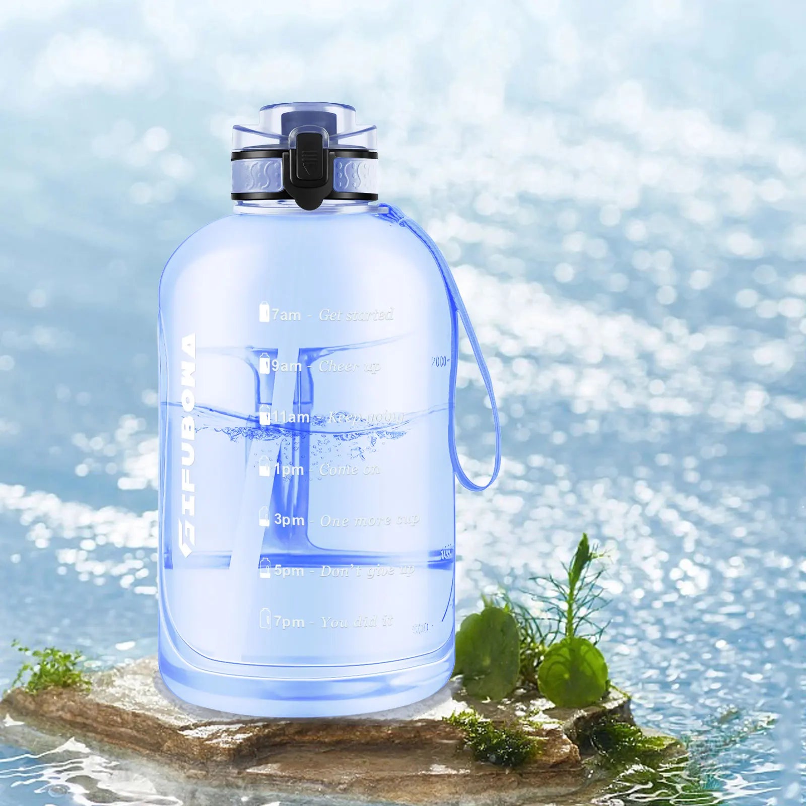 3L Motivational Water Bottle with Time Markers