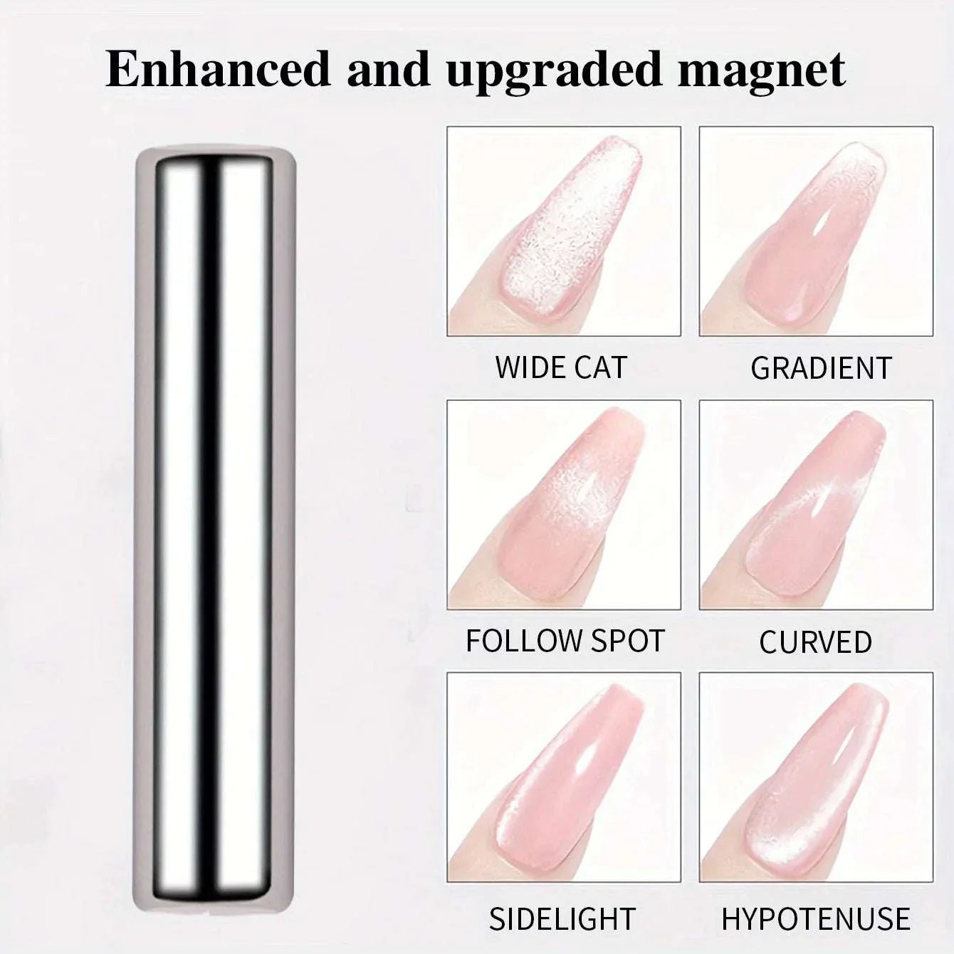 Nail Art Cat Eye Gel Magnetic Pen with enhanced magnet for creating various cat eye nail effects
